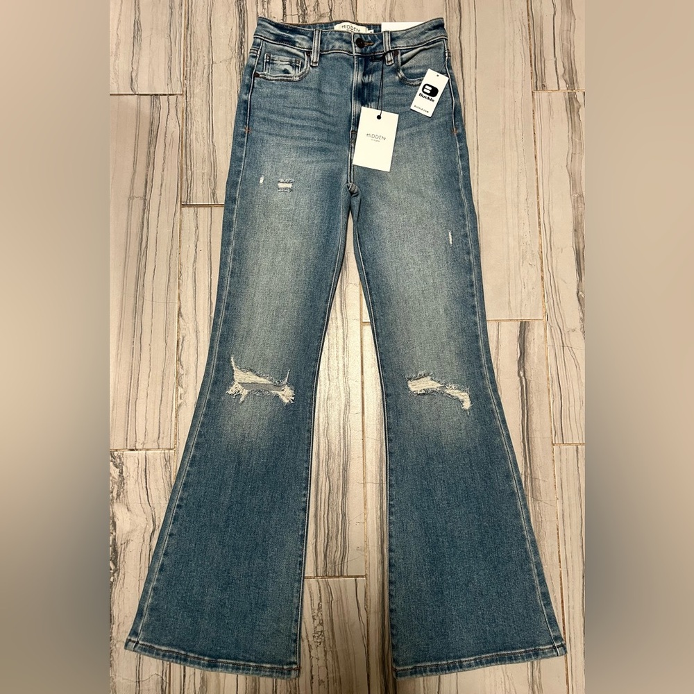 NWT Buckle Jeans Hidden Happi High Rise Flare Jeans - Picture 2 of 13